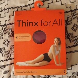 THINX for ALL Period Panties. Size XL. Color burgundy.